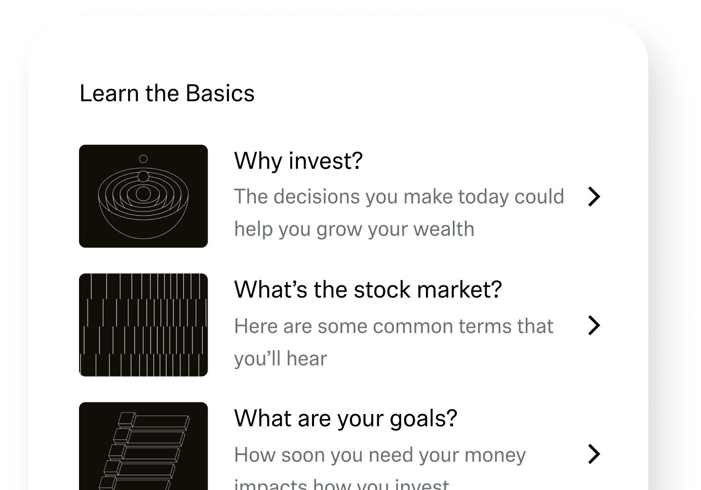 Robinhood Learn preview